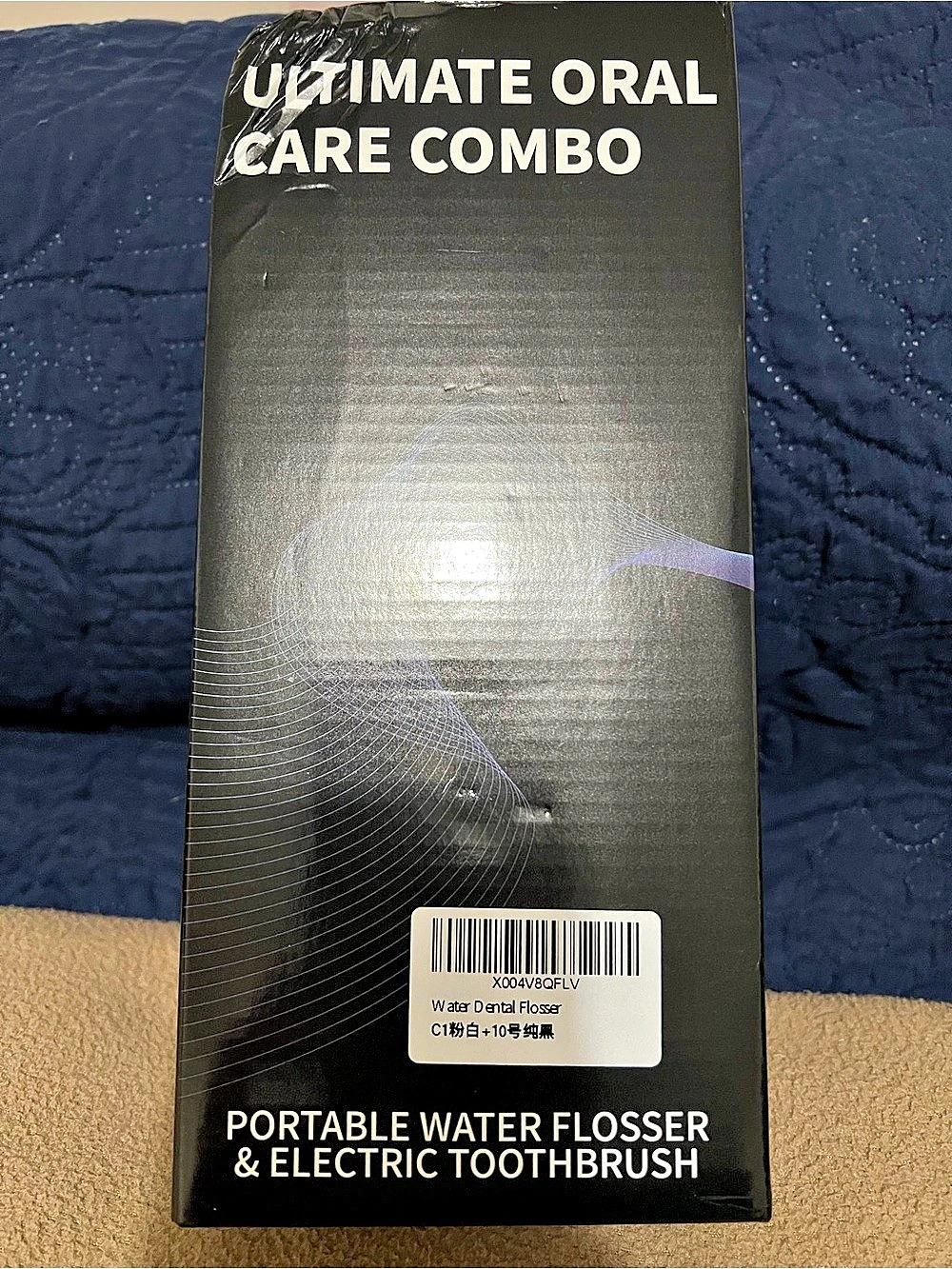 Ultimate Oral Care Combo Portable Water Flosser & Electric Toothbrush Black & P